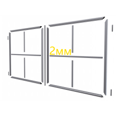 Распашные ворота из т-профиля 2 мм Распашные ворота из т-профиля 2 мм