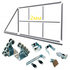 Комплект откатных ворот для самостоятельной сварки 2мм